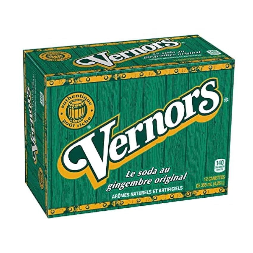 Vernors Ginger Ale Soda 12 oz Can (48 Cans) kaimuxSa