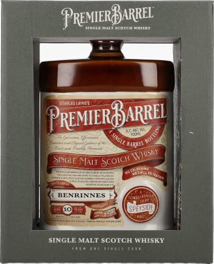 Douglas Laing PREMIER BARREL Benrinnes 10 Years Old Single Cask Malt 46% Vol. 0,7l in Giftbox iw23VMmi
