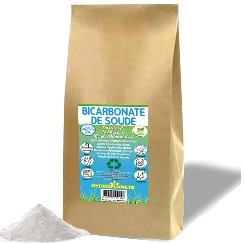 Bicarbonato de Sodio Puro al 99% - Formatos 1 kg 1,5 kg 5 kg 10 kg 20 kg - de Grado Alimenticio 100% Natural y Ecológico - para Limpieza del Hogar 1,5 kg JIOuQyoc