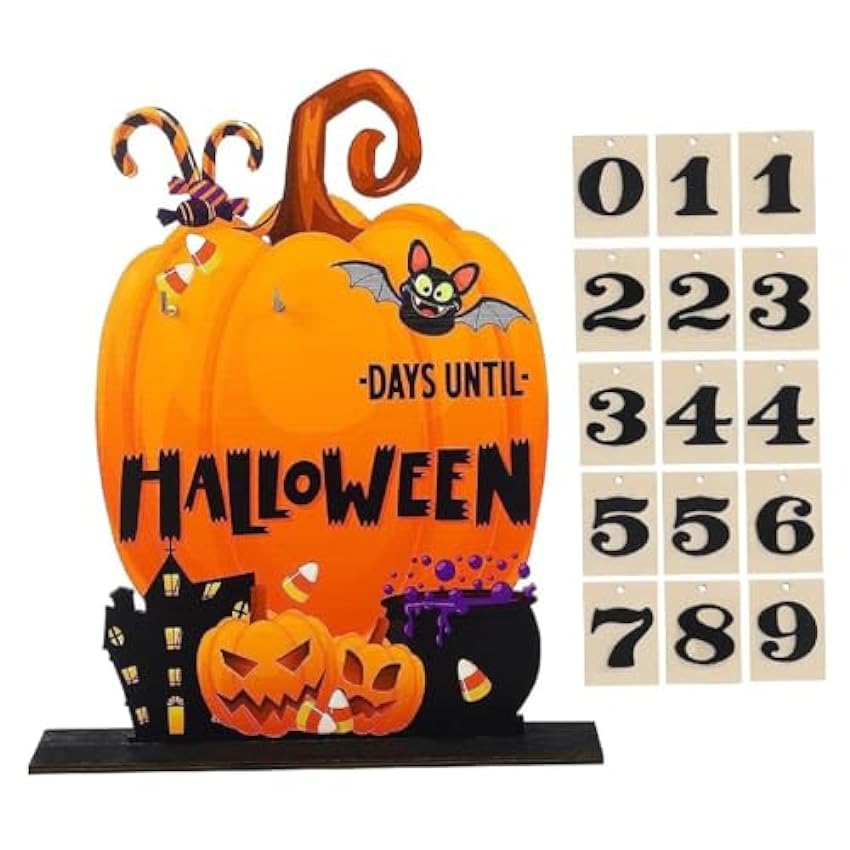 Calendario de Adviento de Halloween, calendario de cuen