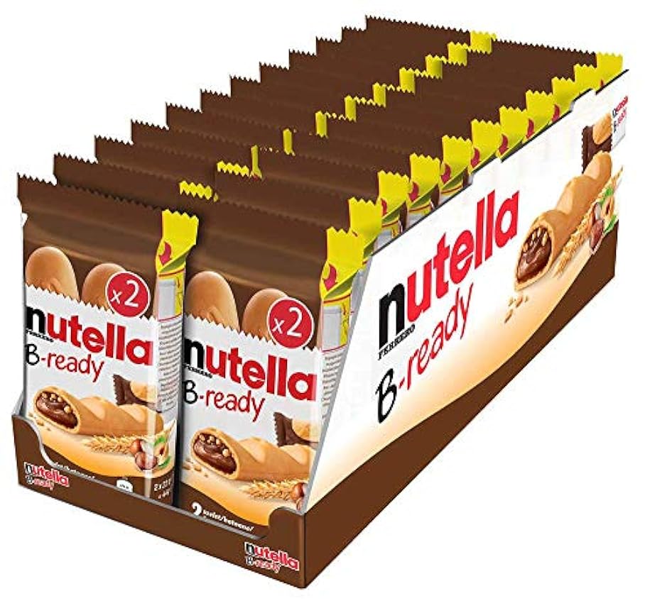 Nutella B-ready 48 Piezas Multipack 1056g (T2x24) GYpBz6JB