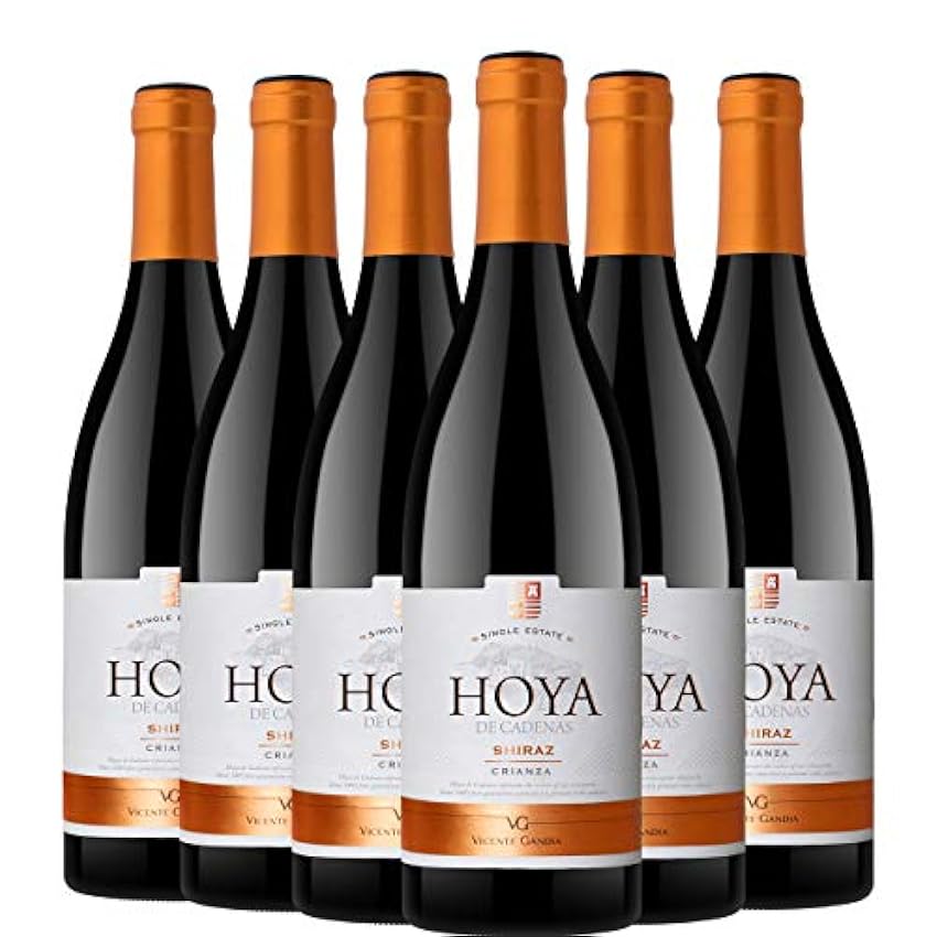 Hoya de Cadenas Shiraz Crianza Vino Tinto D.O. Uitel Requena 6 Botellas - 750 ml NGywXqOj