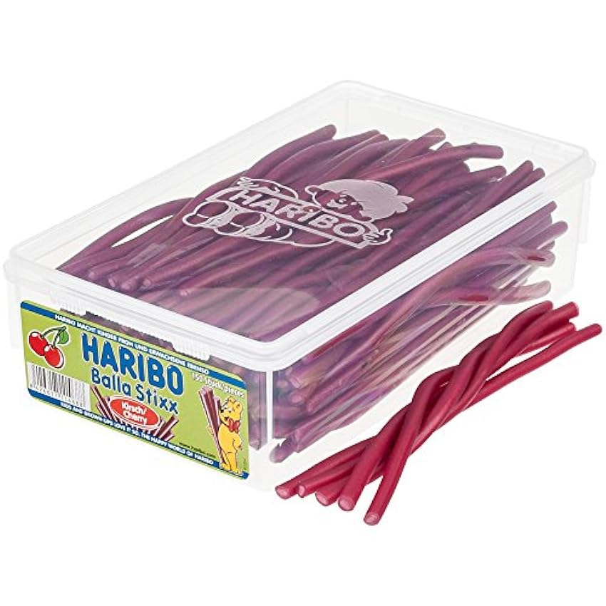 Haribo Balla Stixx Cherry 150 piezas en caja 1125 g kLdFa4di