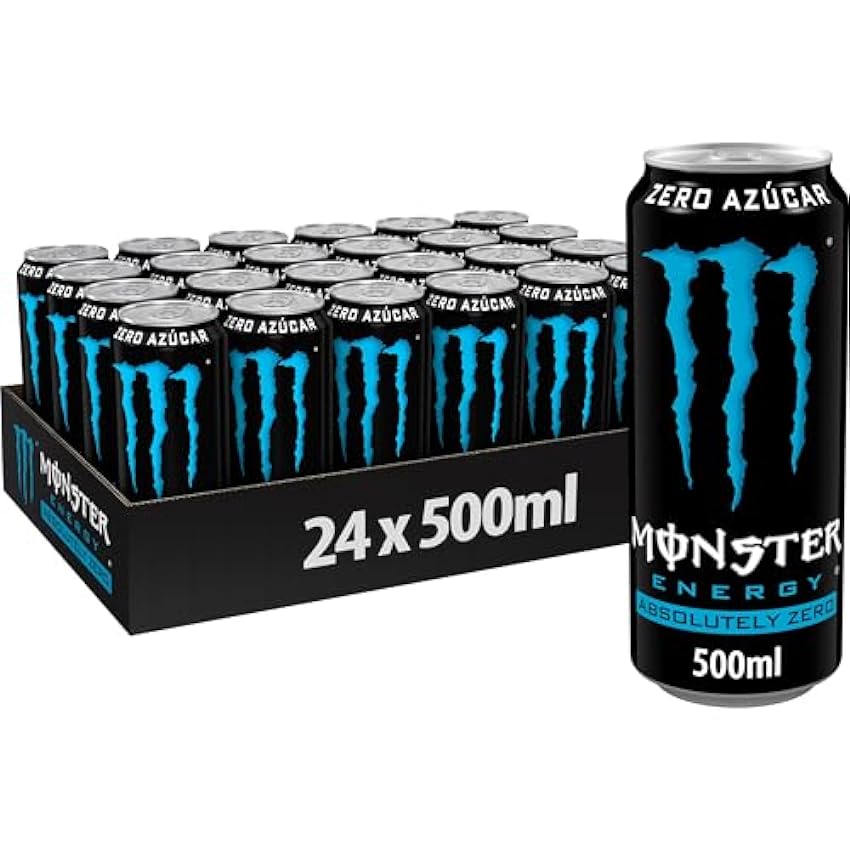 Monster Energy Zero Azúcar Bebida Energética Sin Azúcar Lata 500ml - Pack de 24 H4hq8YAh