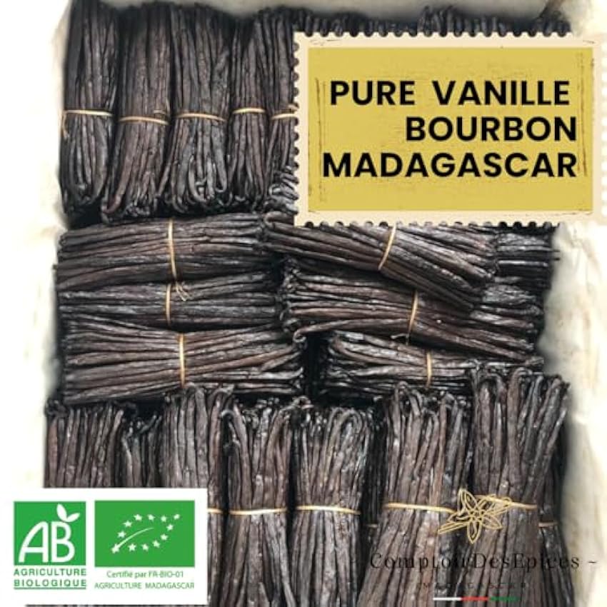 Vainilla – Polvo puro de vainilla Bourbon Lot (250 g) – vaina de vainilla pura molida – para café – Pastelería – Helado – Cocina – Infusion iH7PmwIA
