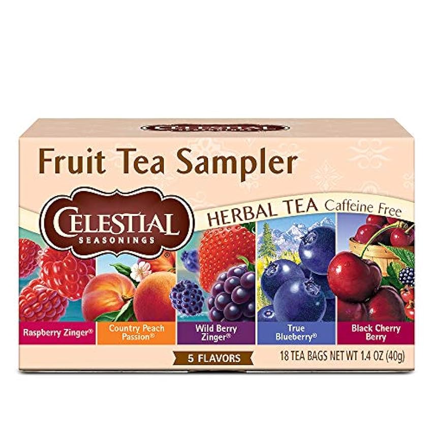 Celestial Seasonings Herbal Tea Fruit Sampler - 18 Tea Bags kfRJsw9u