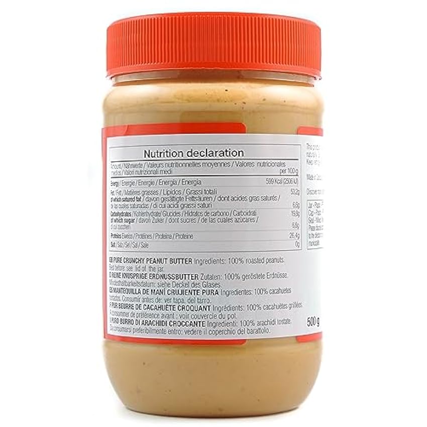 MapleFarm - Mantequilla de cacahuete 100% pura - CRUNCHY - 1 Kg (2x500g) - 100% Pure peanut butter - Crema proteica. Crema proteica sin azúcares añadidos. Sin aceite de palma. OwCvQjzk