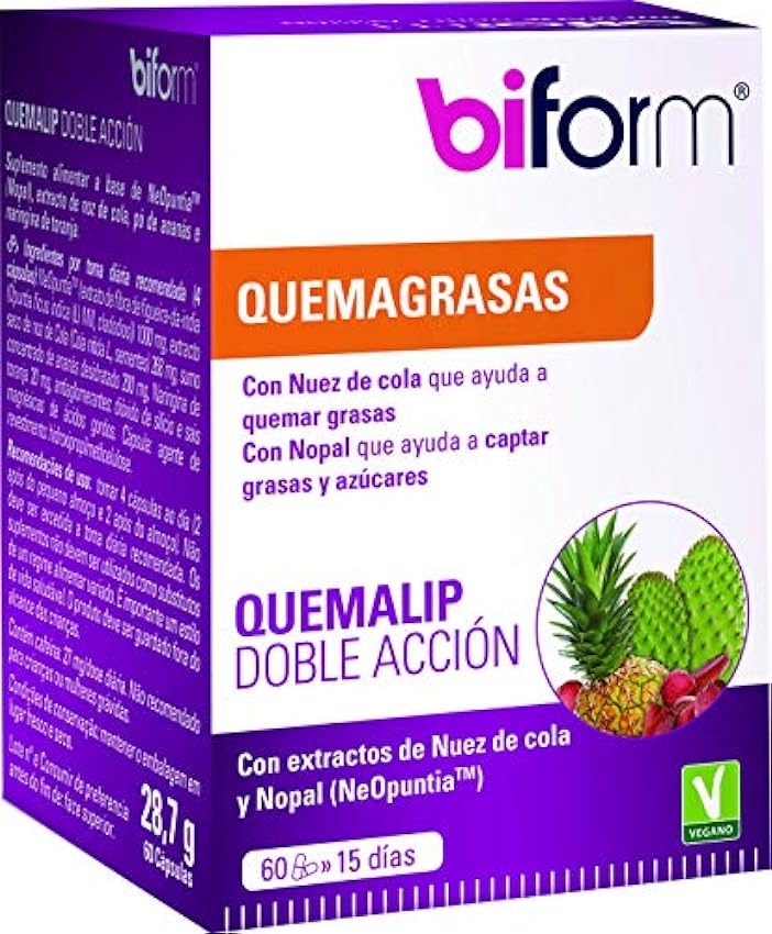 Dielisa - Biform Quemalip Doble Acción - 60 cápsulas LL