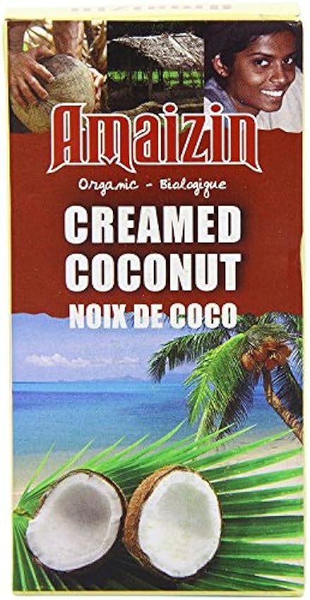 Amaizin Organic Creamed Coconut 200 g (Pack of 12) JdGU