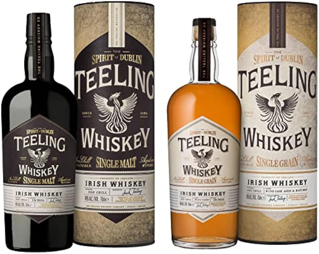 Teeling, Whisky Irlandés De Grano Único, 700 ml & Whisk