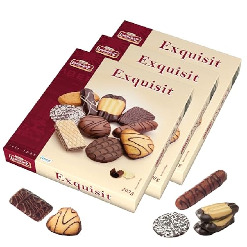 Exquisit Surtido de Galletas y pastas - Delicias con Chocolate y variados – Formato familiar (Exquisit, 3 x2 unidades) itsLRrOf