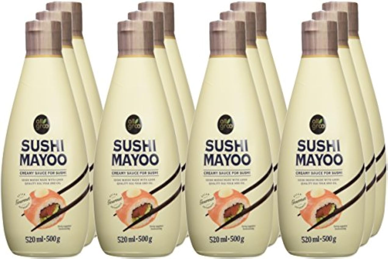 Allgroo Mayonesa para Sushi - Paquete de 12 x 520 ml - Total: 6240 ml GoBwW7jU