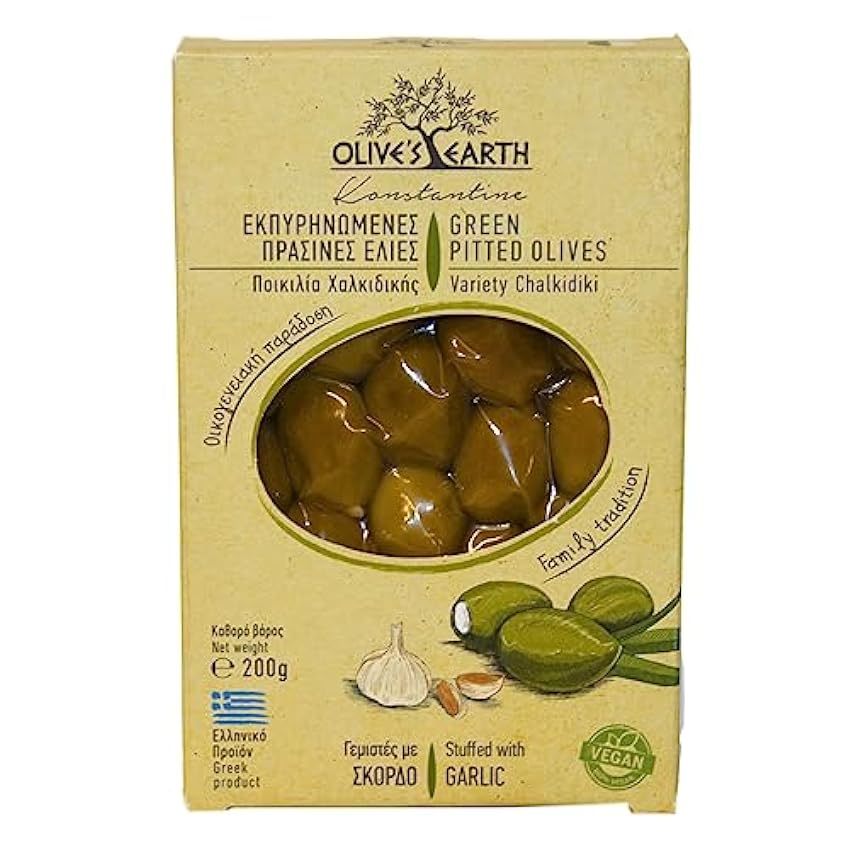 Olive´s Earth Aceitunas Verdes Sin Hueso Rellenas 