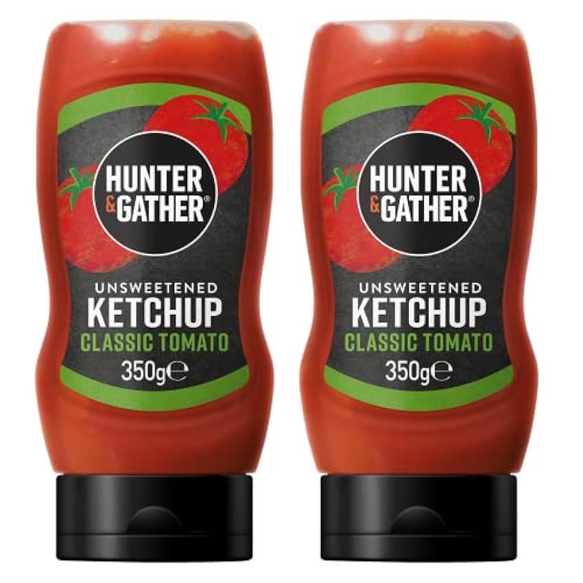 Hunter & Gather Salsa de ketchup sin azúcar | 2 x 350 g