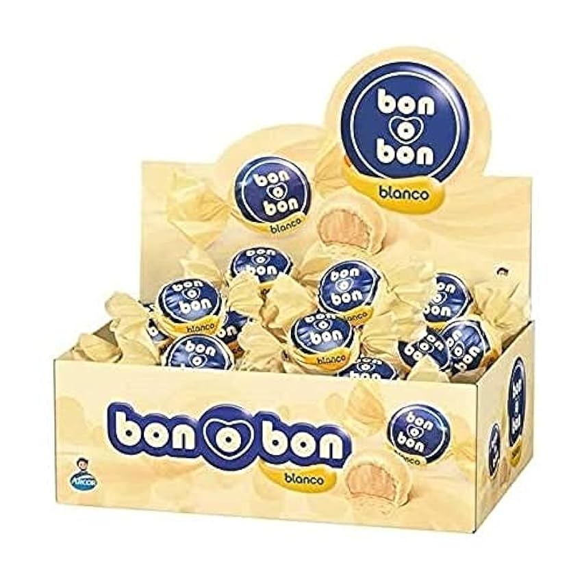 Bon o Bon Bombón sabor chocolate blanco 30u (450g) OkeUFlpv
