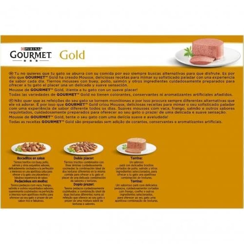 Gourmet Gold Mousse Ternera Caja 24x85gr Multipack L3MYDtux