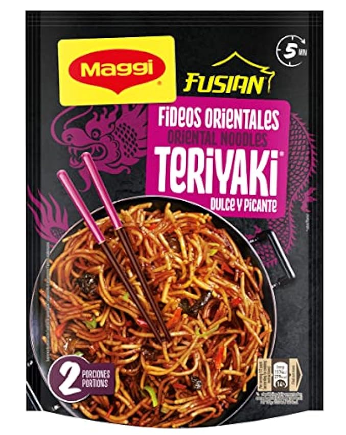 Maggi Fusian Fideos Orientales Teriyaki, 130 g, pack 12 GPeDPm63