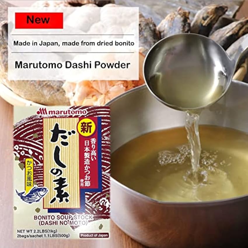 Marutomo, Sazonador japonés en polvo para sopas (Dashi no moto), 1 Kg heoSNrLs