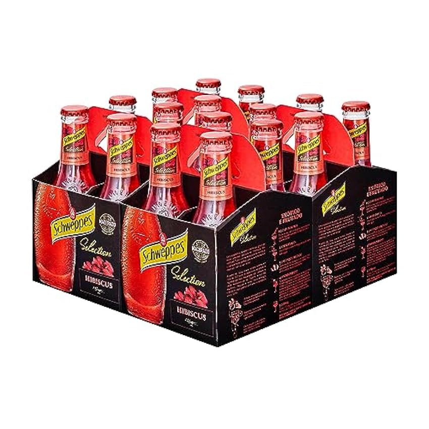 Schweppes Selection Tónica Hibiscus - Vidrio, Pack 6 ce