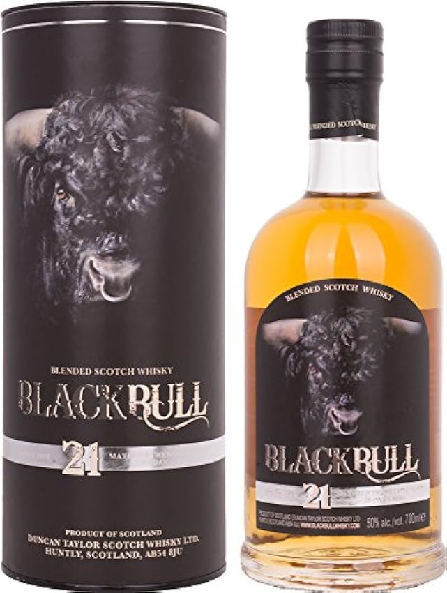 Duncan Taylor Black Bull 21 Years Old Blended Scotch Whisky 50% Vol. 0,7l in Giftbox MfNLBQ7w