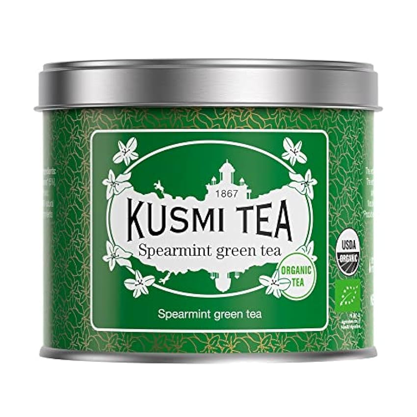 Kusmi Tea - Té verde de menta orgánica – Para beber cal