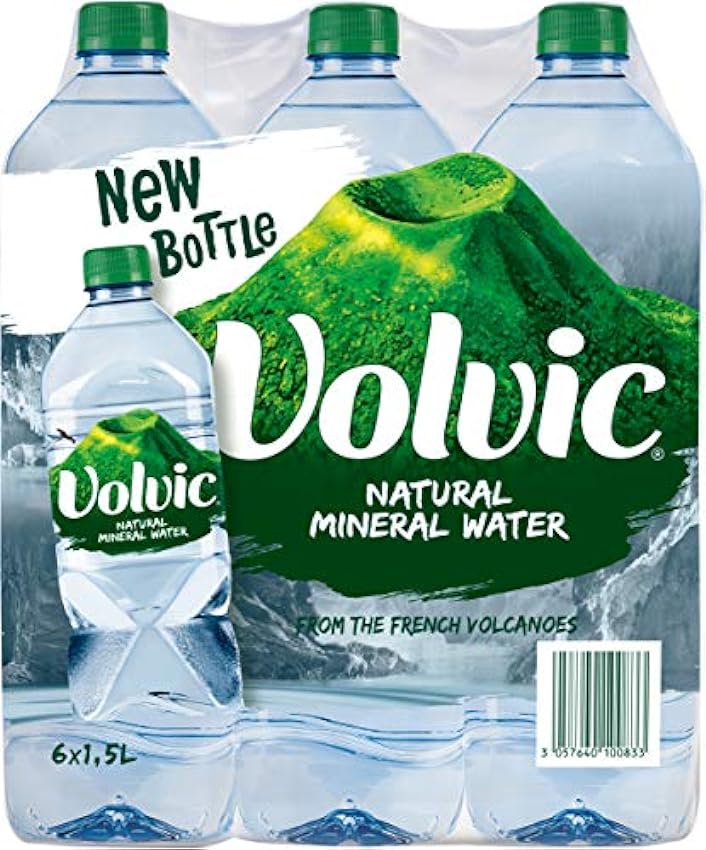 Agua mineral natural Volvic, 6 x 1,5 litros GVQTuzXa