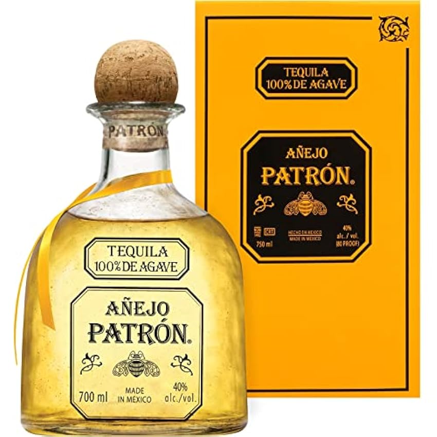 PATRÓN Añejo Premium Tequila, elaborado artesanalmente 