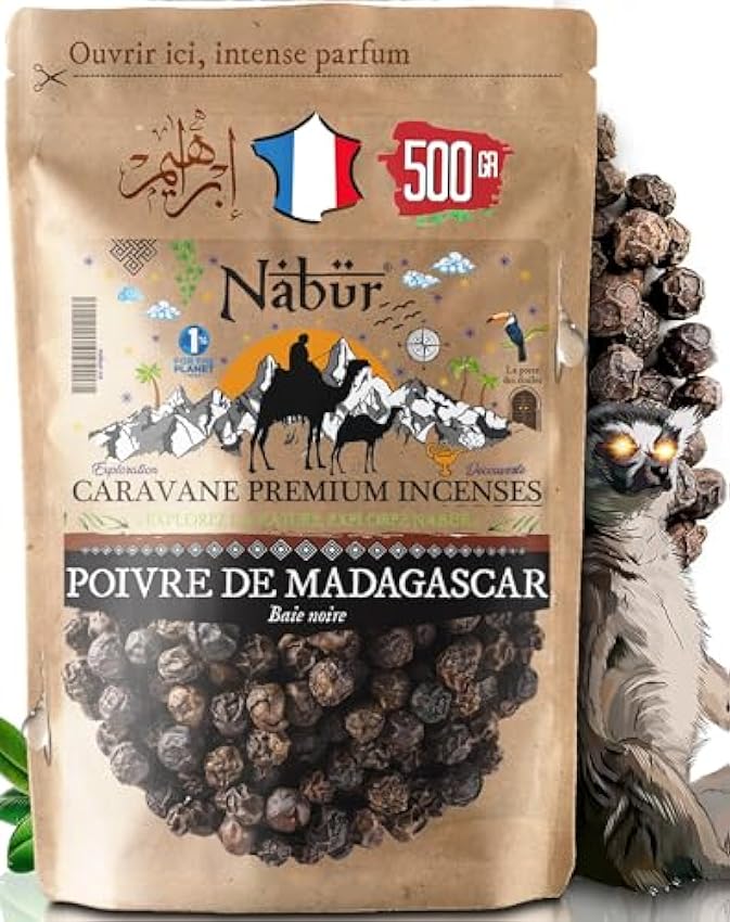 Nabür - Pimienta Negra de Madagascar 500 Gr | Pimienta 