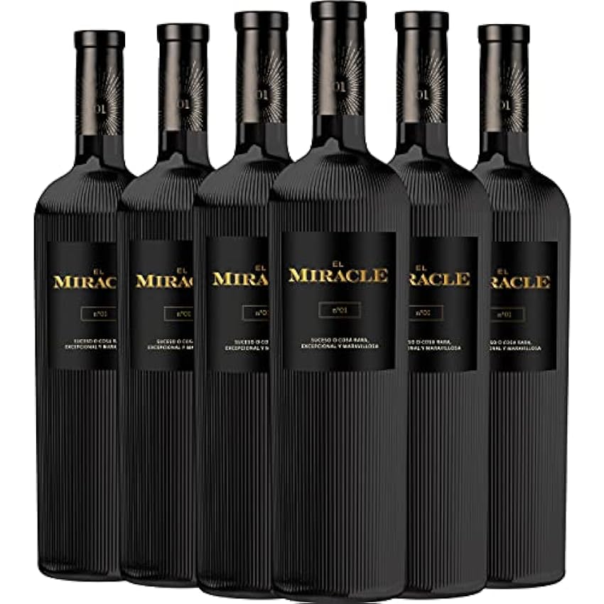 El Miracle Nº 1 Vino Tinto D.O. Valencia Bobal Cabernet Sauvignon 6 Botellas - 750 ml NWWDgK9K