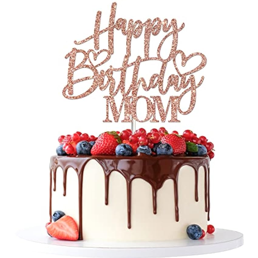 Tenhaisi Decoración para tarta de cumpleaños con purpur