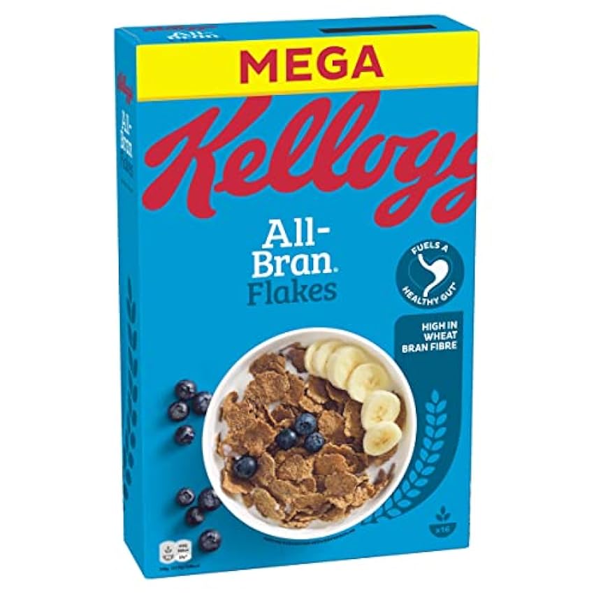 Copos de cereales All Bran Flakes de cereales crujientes, paquete individual (1 x 500 g) HLU8QkFb