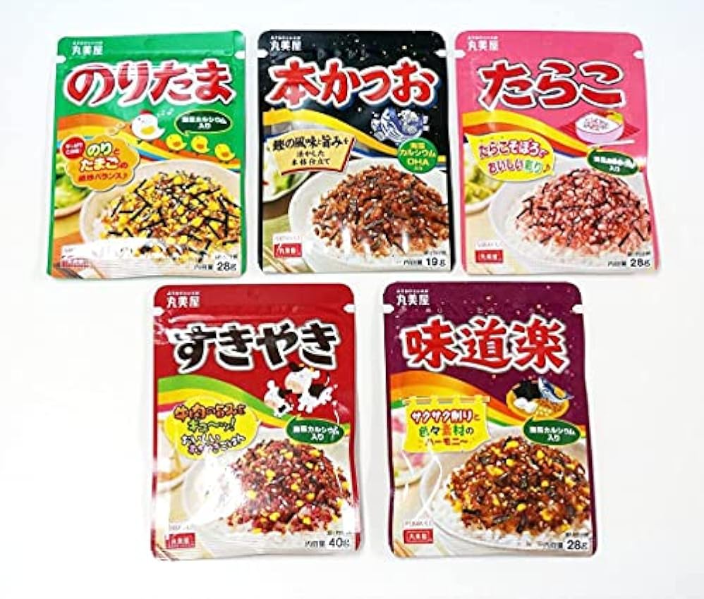 Marumiya Furikake condimentos de arroz japonés 5.04 Ounce (Pack of 5) lORQ9e4p