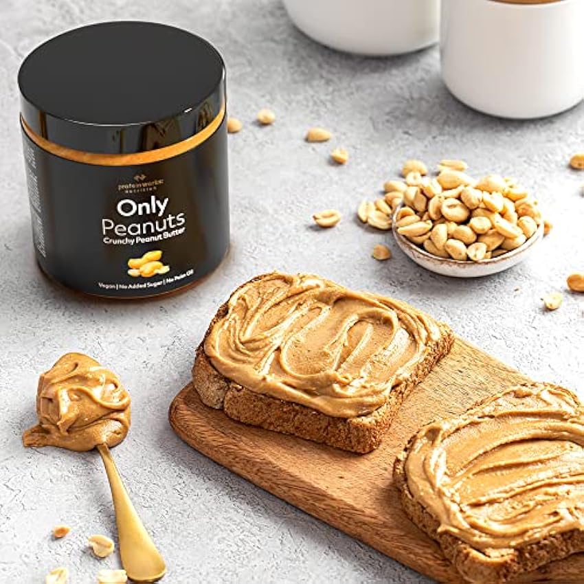 Mantequilla de Cacahuete Cremosa | 100% Natural Peanut Butter | Apto Para Veganos| Sin azúcares añadidos, conservantes ni aceite de palma | Protein Works | 250g OVVl0xpX