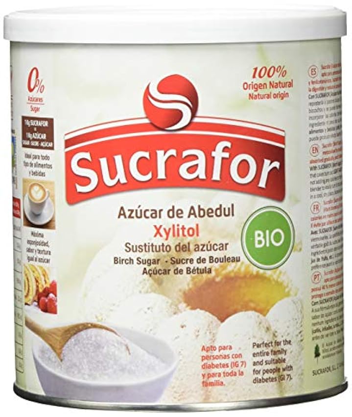 Sucrafor Sucrafor (azucar de abedul) 500gr. Bio 1 Unidad 500 g GSvq7Au9