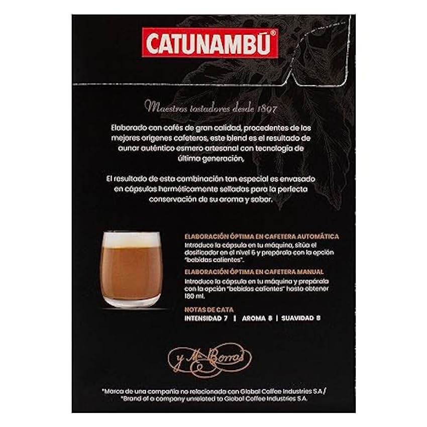 Catunambú - Cápsulas de café Descafeinado Con Leche compatibles Dolce Gusto | Pack de 3 (48 cápsulas) nlOJIaox