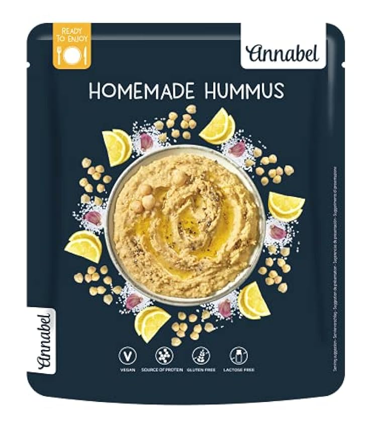 Annabel - Hummus pronto da preparare, al naturale, 250 g, confezione da 7 j7E32hRs