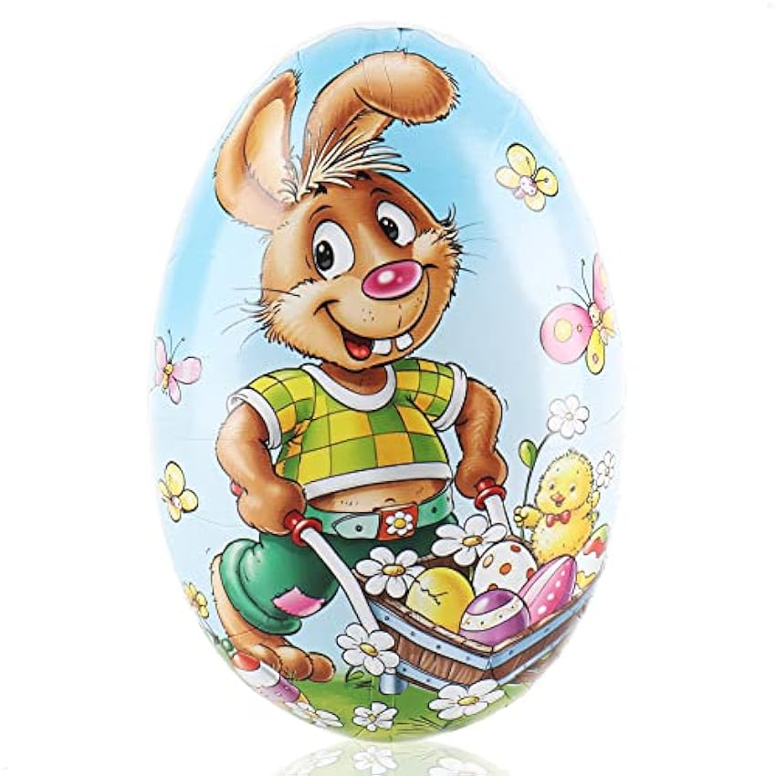 com-four® 3X Huevos de Pascua rellenables: Coloridos Huevos de Pascua con Motivos de Pascua en Estilo de Dibujos Animados para esconder y Regalar [la selección varía] (3 Piezas - 12+15+18cm) lFZbKTbT