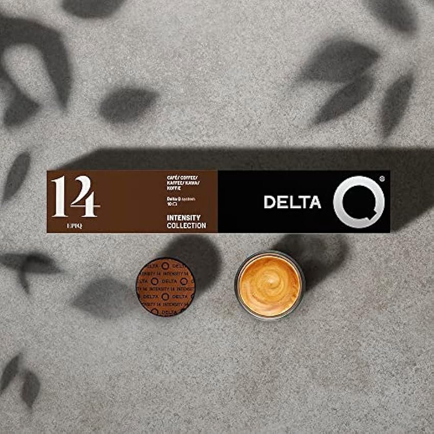 Delta Q - Cápsulas de Café Molido EpiQ - 70 Cápsulas Intensidad 14 Compatibles con Cafeteras Delta Q - Espresso Intenso con Notas de Nueces Tostadas Oz5du7lv