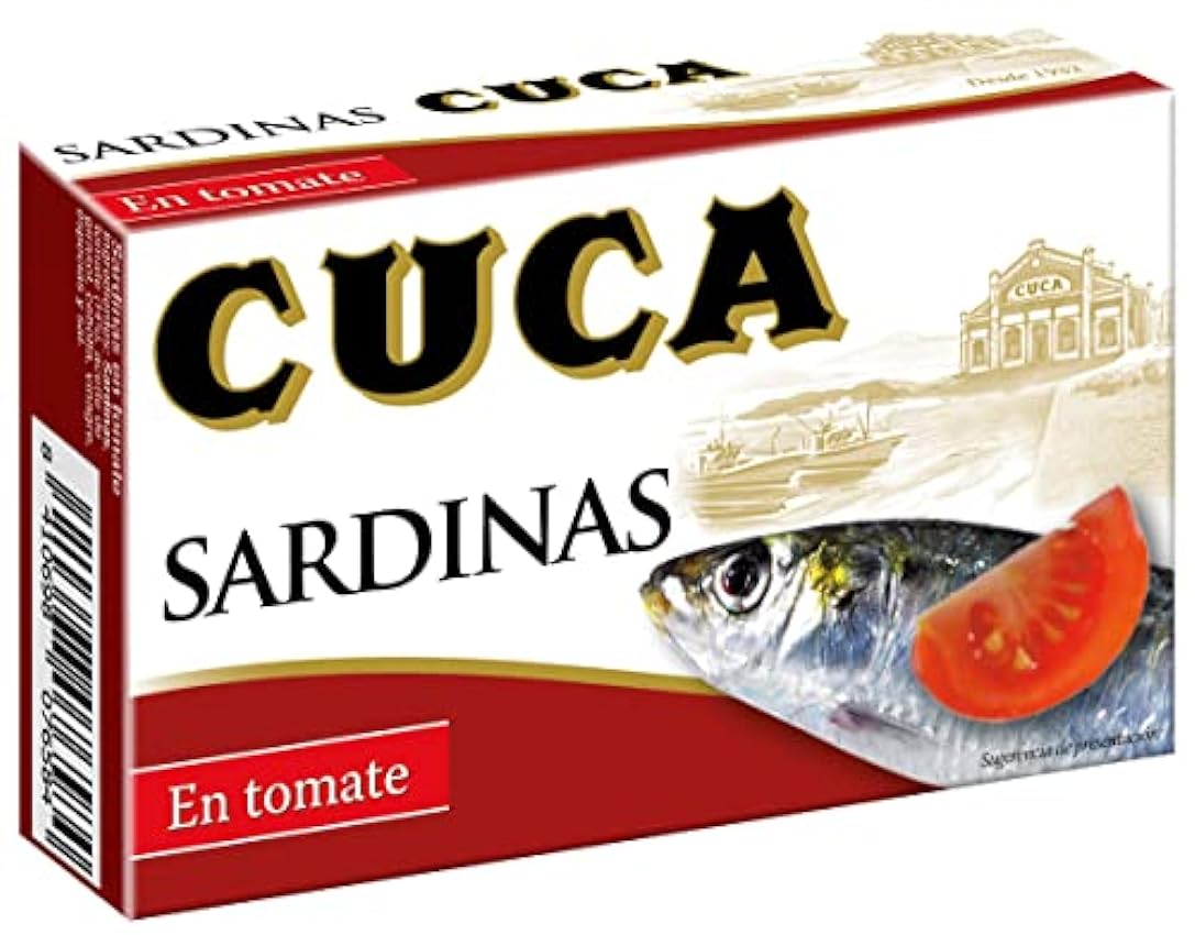 Sardinas Cuca en tomate, 1 pack 5 latas de 120gr lEvrS8wS
