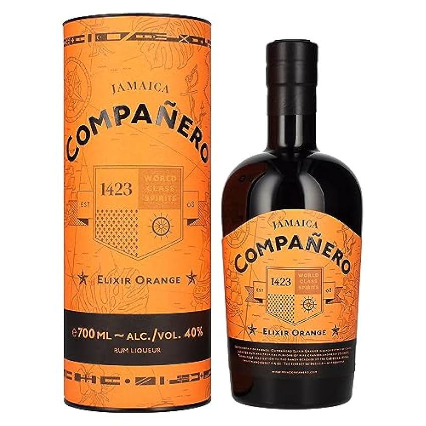 Compañero JAMAICA Elixir Orange 40% Vol. 0,7l in Giftbo