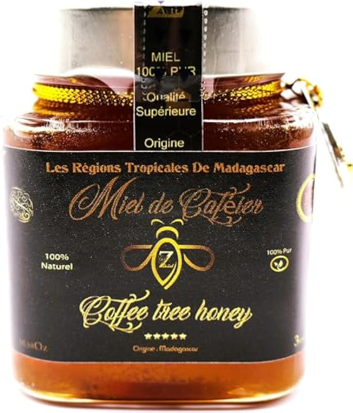 Miel de Caféier de Madagascar 300g- 100% natural, Cosec