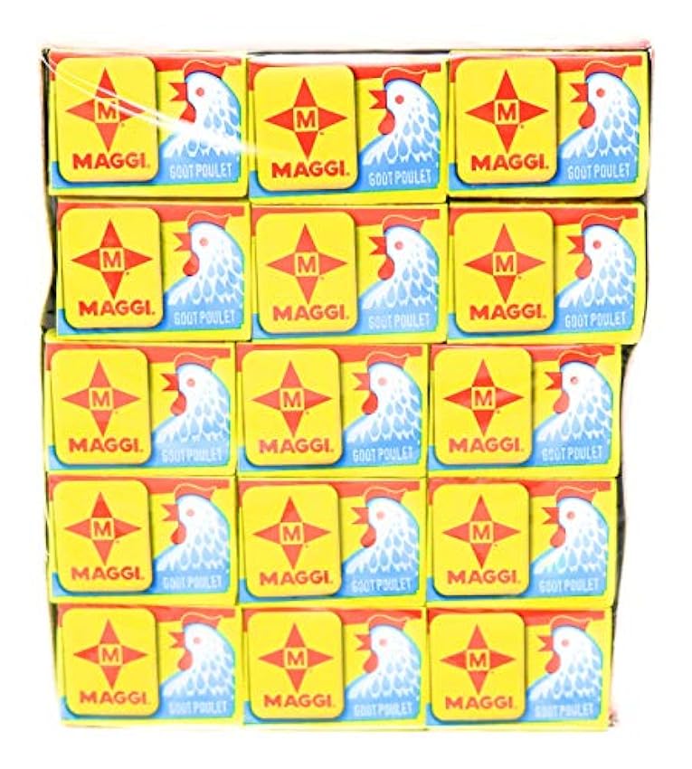 Maggi Paquete de cubitos de pollo Boullion Halal de 1 x 60 x 10 gr 0.1 ml hxd0a9mU