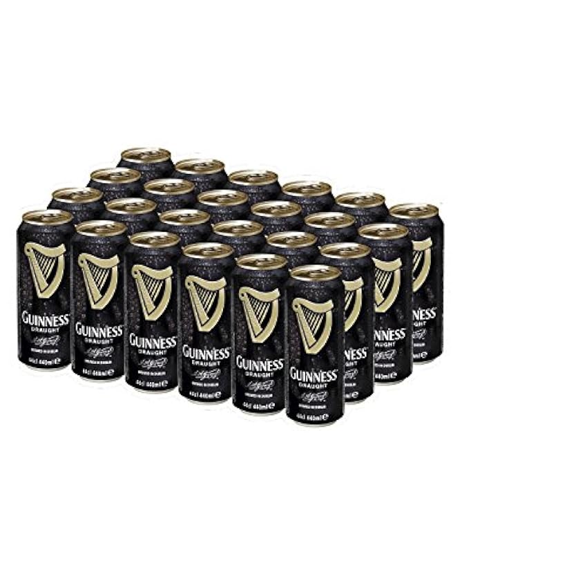 Guinness Draught Cerveza - Caja de 24 Latas x 440 ml - 