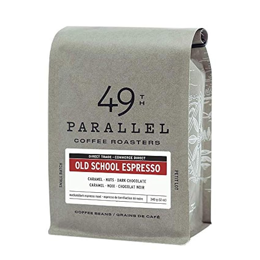 49 th Parallel Coffee Roasters Old School Espresso Medium Espresso Roast 12oz HkmMvN5Y