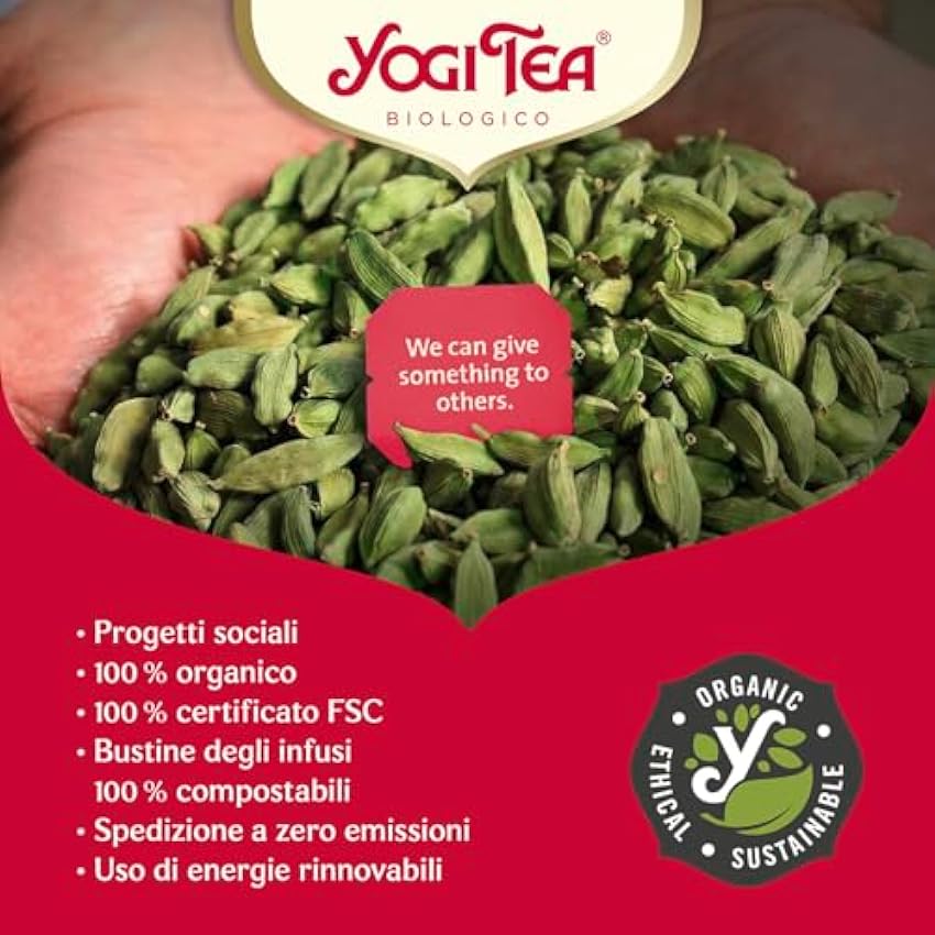 Yogi Tea Green Chai - Infusión Ayurvédica - Mezcla de Té Verde - Canela y Jengibre - Pack de 6x17 bolsitas (102 bolsitas en total) pe6aONIP