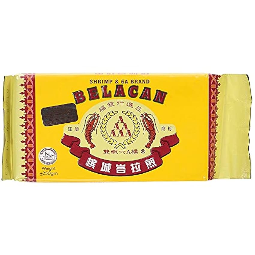 Pasta de camarones Belacan – Camarones y marca 6A (250g/8.82oz) Producto de Malasia NeTeiRN8
