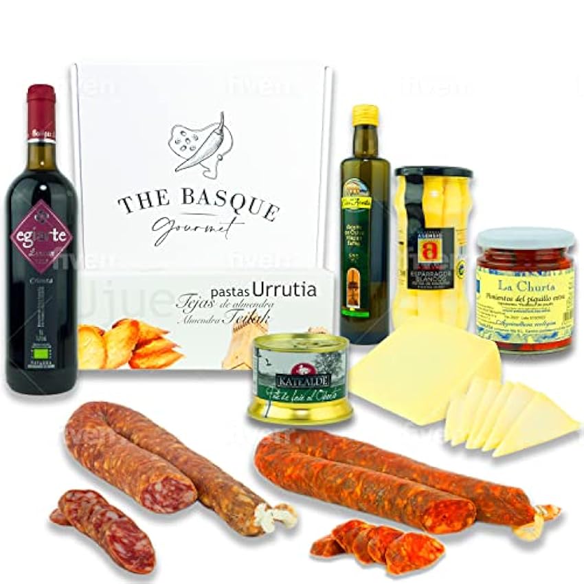 THE BASQUE gourmet - Cesta Gourmet para Regalar de Productos de Euskal Herria (LOTE 4) O8LihSUW