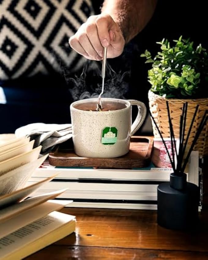 Ahmad Tea - Té verde con menta - Paquete grande - Bolsa de té de doble cámara con cinta de 2 g por porción - 100 bolsitas de té, 200g J66294vs