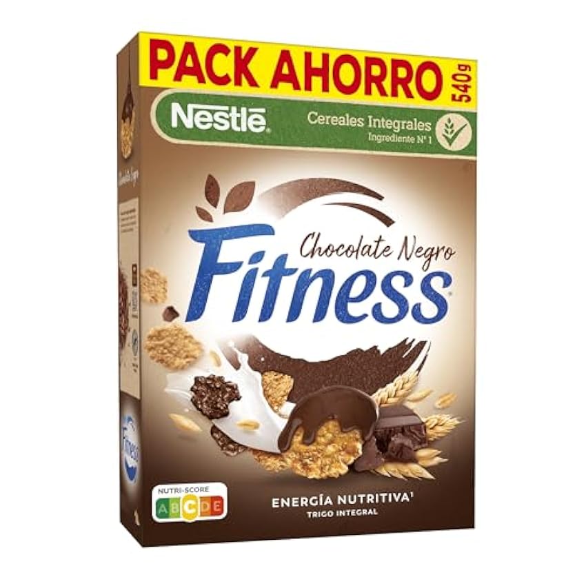 Cereales Nestlé Fitness Chocolate Negro - 12 paquetes d