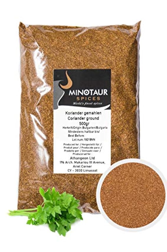 Minotaur Spices | Cilantro molido | 2 x 500g (1 kg) irS